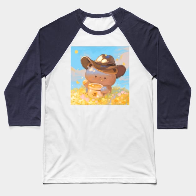 Honey Bear Baseball T-Shirt by happyyu